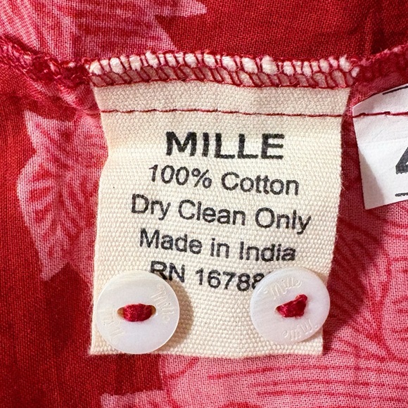 Mille Bonnie Long Puff Sleeve Mini Dress in Crimson Floral‎ - Picture 10 of 10